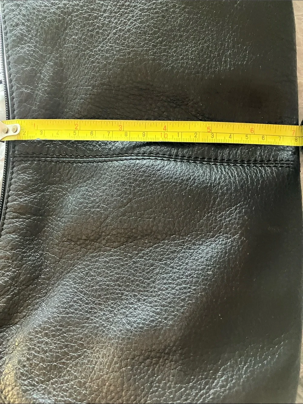 Black Pebbled Leather Hobo with Gold Ring Accents